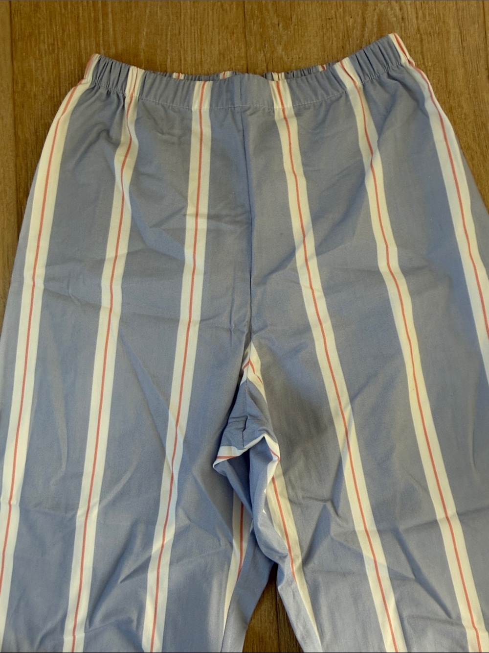 Sleeper Light Blue Striped Button-Down Shirt and pants with Lapel Flower - Picture 3 of 3